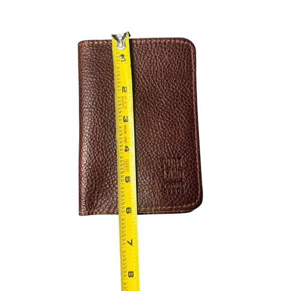 Portland Leather Goods Bifold Wallet Brown Pebbled Leather Card Holder - Picture 4 of 4